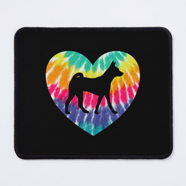 Item preview, Basenji Heart With Tie Dye Print For Basenji Dog Mom designed and sold by JokeGysen.