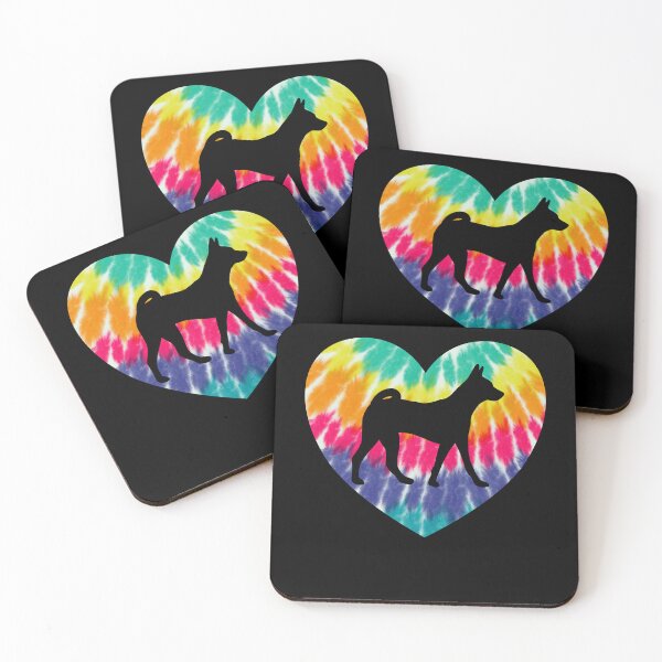 Item preview, Basenji Heart With Tie Dye Print For Basenji Dog Mom designed and sold by JokeGysen.