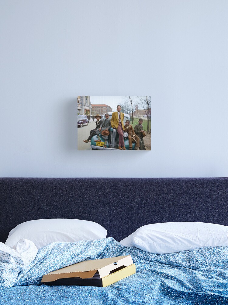 Thumbnail 1 of 3, Canvas Print, African American boys on Easter morning, 1941. designed and sold by Marina Amaral.