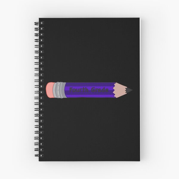 Aperçu de l'œuvre Crayon violet de quatrième année (fond noir) créée et vendue par MakerOfPaper.