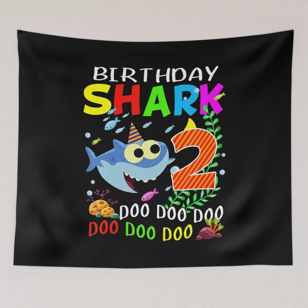 Item preview, Birthday Shark 2 Years Old Boys And Girls 2nd Birthday Gift designed and sold by MalloWilli.