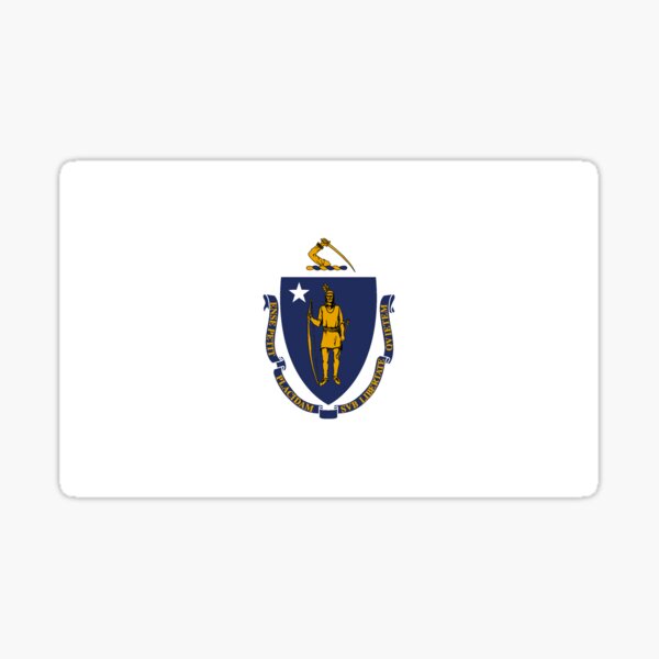 Massachusetts Flag Sticker