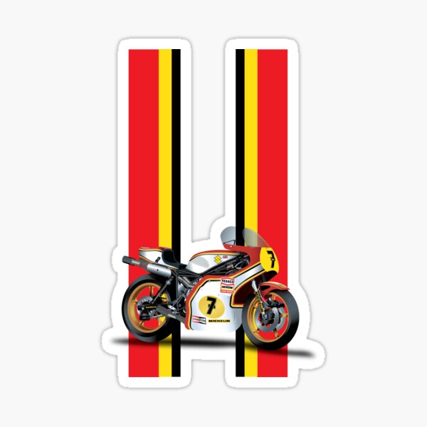 Barry Sheene - Auto Fenster Aufkleber Motorrad Superbike 500CC Renn Decal  Sign