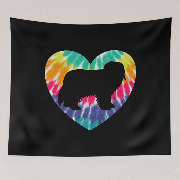 Item preview, Bearded Collie Heart With Tie Dye Print For Beardie or Dog Mom designed and sold by JokeGysen.