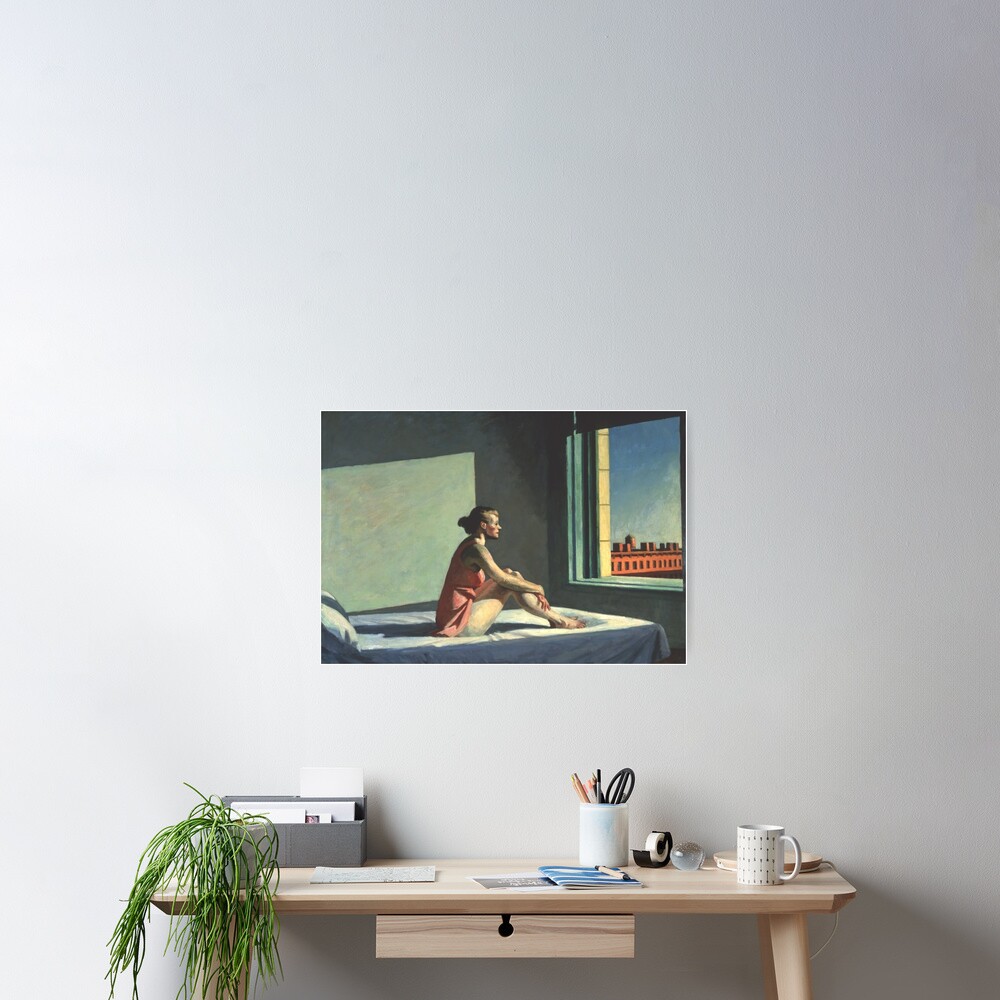 "Morning Sun Edward Hopper" Poster for Sale by jakhopwod Redbubble
