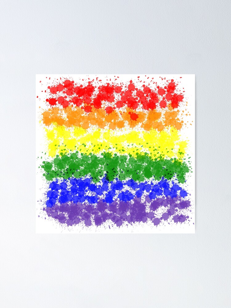 Lgbtq Pride Flag Poster For Sale By Prideartsstore Redbubble