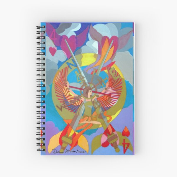 On the Four Winds Does My Heart Fly Spiral Notebook
