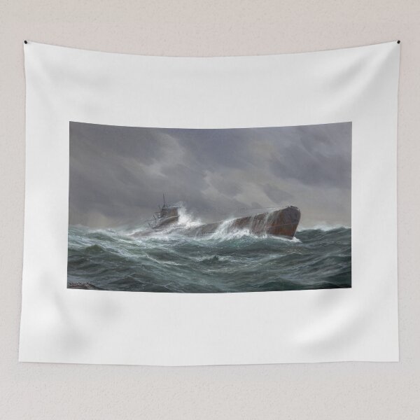 Item preview, WWII, German U-Boat Submarine Surfacing, 1943 designed and sold by ScienceSource.