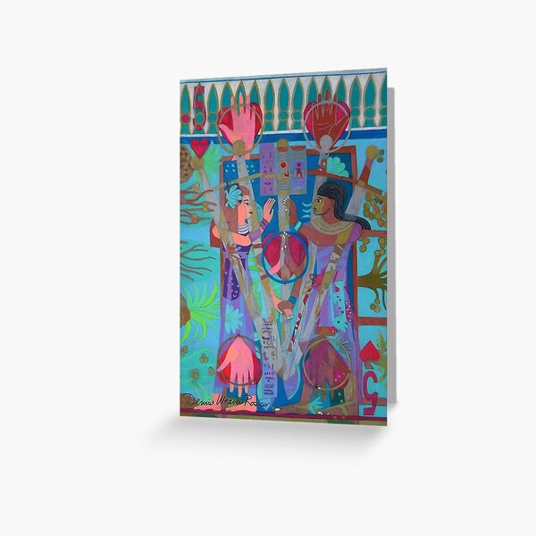 Five of Ringing Hearts Greeting Card
