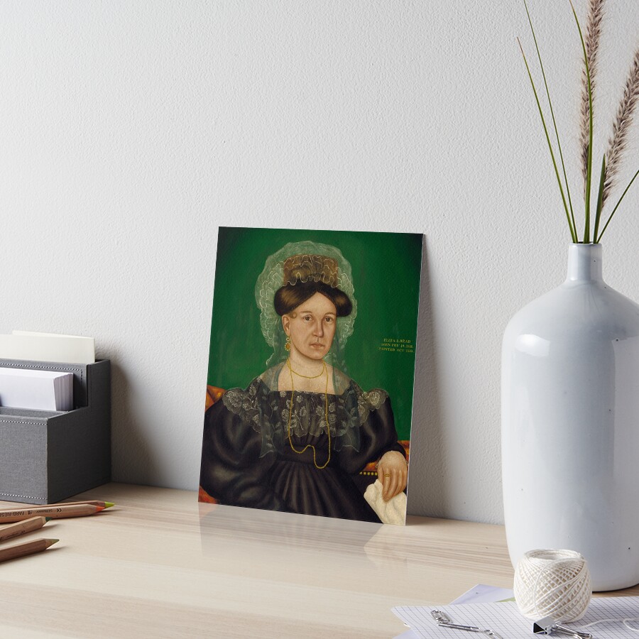 Eliza R. Read Oil Painting by Royall Brewster Smith Art Board Print