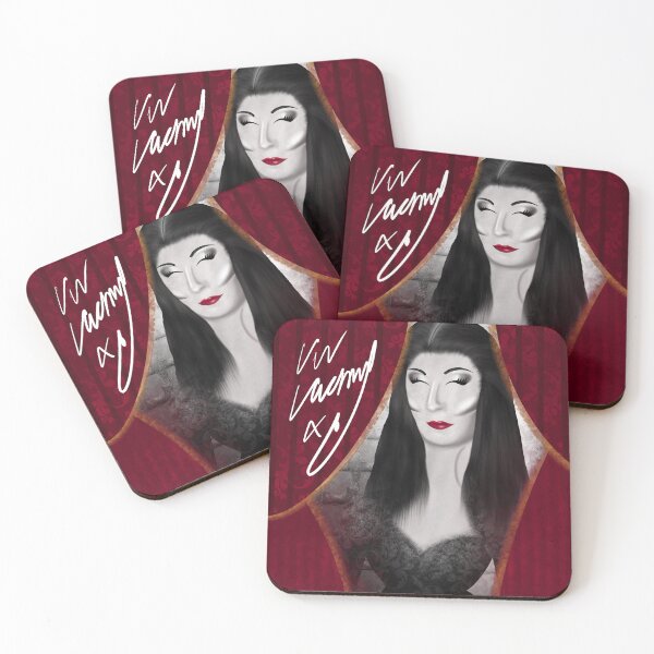Item preview, Morticia Addams Caricature Fanart Painting designed and sold by WigsByViv.