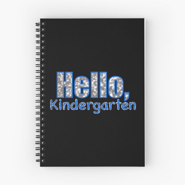 Item preview, Hello Kindergarten (Black Background) designed and sold by MakerOfPaper.