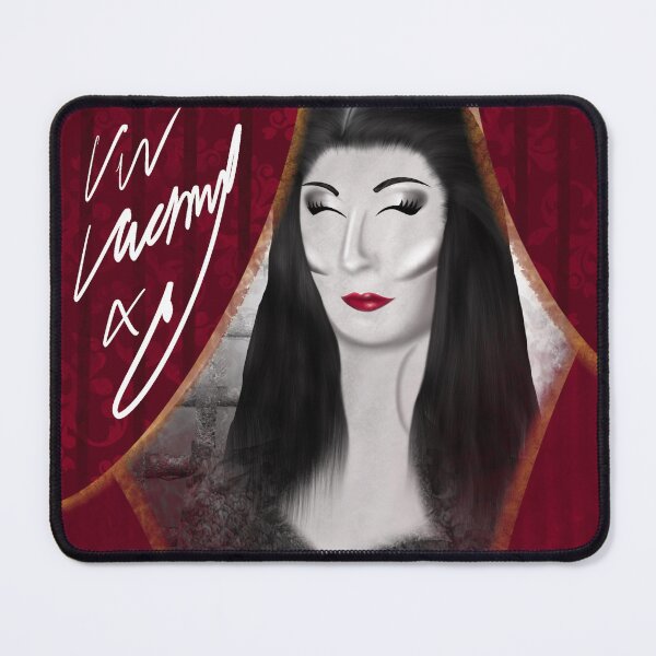 Item preview, Morticia Addams Caricature Fanart Painting designed and sold by WigsByViv.