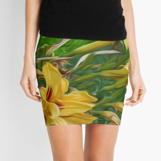 Regal Lilies Mini Skirt