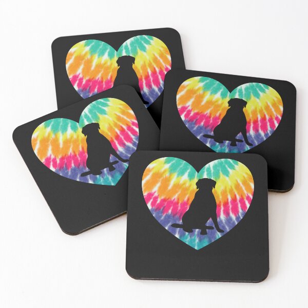 Item preview, Labrador Heart With Tie Dye Print For Lab Dog Mom designed and sold by JokeGysen.