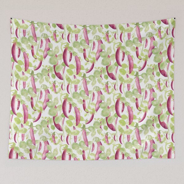 Item preview, Purple Peas - Watercolour Kitchen Garden Vegetables  designed and sold by RosalieReeves.