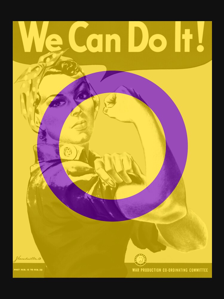 Intersex Rosie The Riveter We Can Do It Lgbtq Feminist World War Ii Propaganda Poster Girl Po 9506