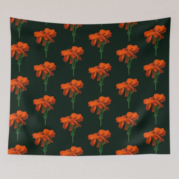 Item preview, Red Geranium Over Black designed and sold by DFLC Prints.