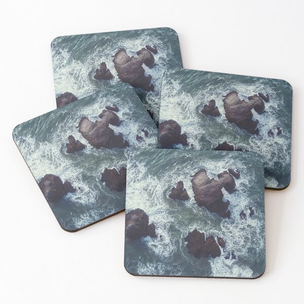 Item preview, aerial view of rugged cornish coastline designed and sold by ydsdesigns.