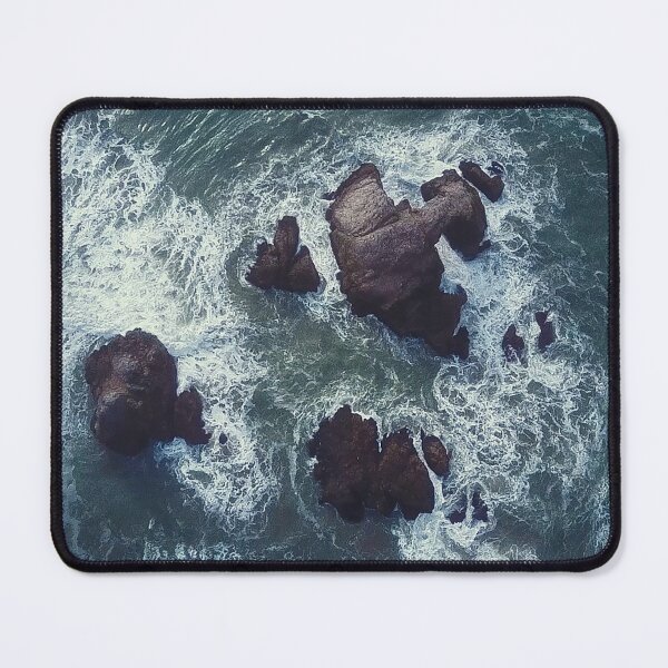 Item preview, aerial view of rugged cornish coastline designed and sold by ydsdesigns.