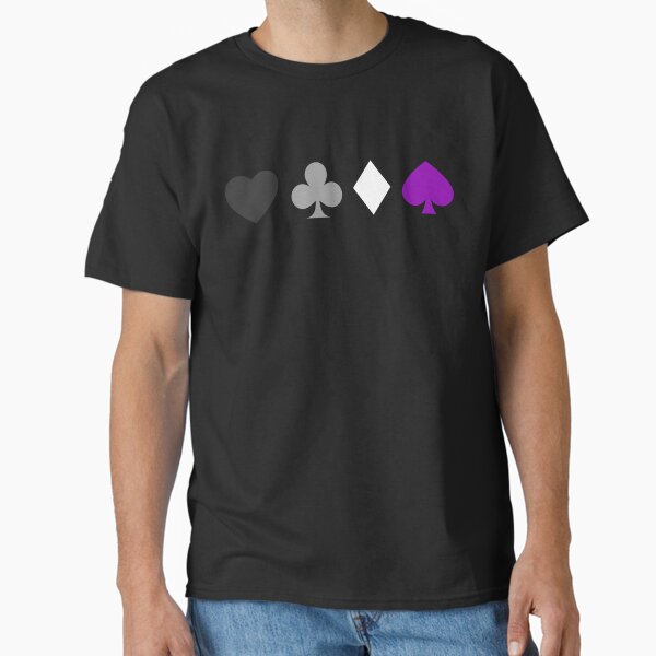 Item preview, Heart. Club. Diamond. Spade. Asexual Pride designed and sold by Subtle Pride Shop.