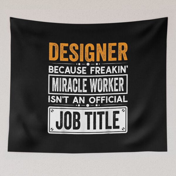 Item preview, designer Because Freaking Miracle Worker Isn’t an Official Job Title, designer Christmas Fathers Day shirt designed and sold by xlnv.