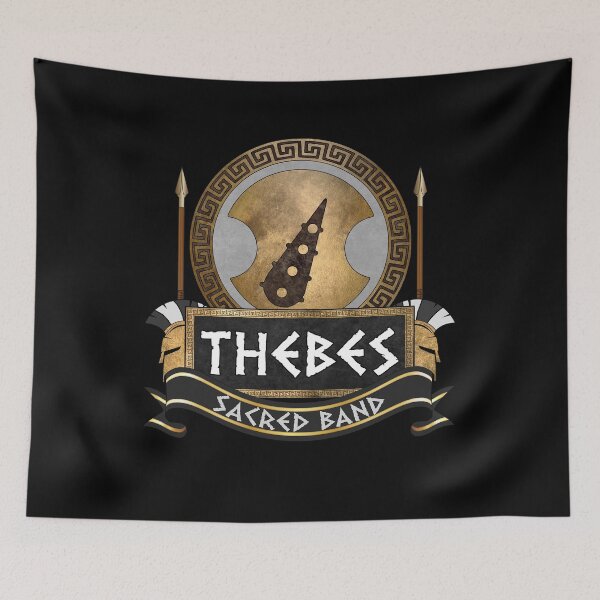 Item preview, Thebes Ancient Greek City-State Sacred Band Shield designed and sold by Agema Apparel.