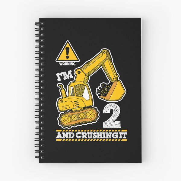 Item preview, Warning I'm 2 And Crushing It Construction Truck 2nd Birthday 2 Years Old Digger Builder designed and sold by MalloWilli.