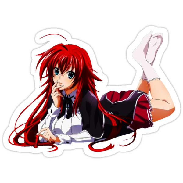  Highschool DxD Rias Red Head Anime  Girl  Stickers by 