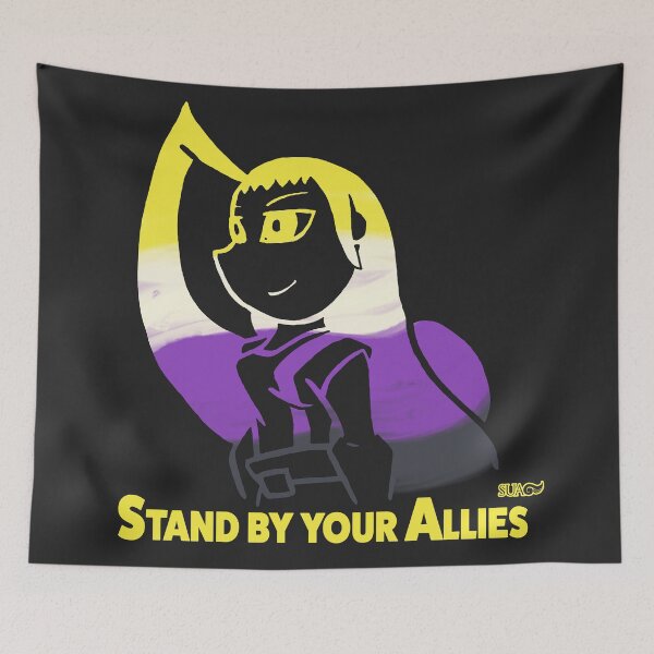 Item preview, Stand By Your Allies with Emi (Non-Binary) designed and sold by SalamisDN.