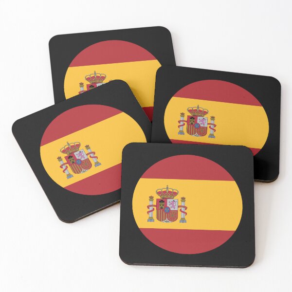 Item preview, Spain Circle Flag (On Black) designed and sold by STUDIO-72.