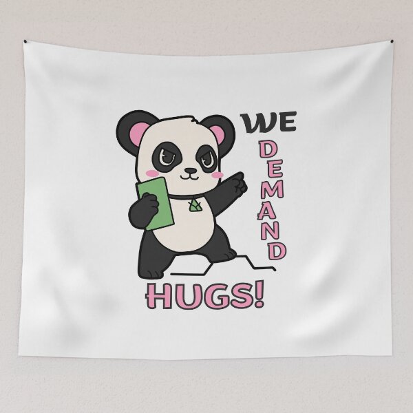Item preview, We Demand Hugs Cute Panda designed and sold by trendingatees.