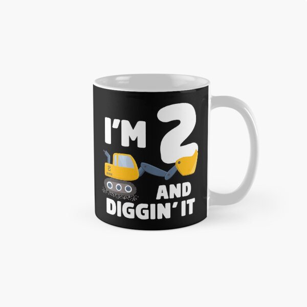 Item preview, I'm 2 And Diggin' It Construction Truck 2nd Birthday Boy 2 Two Year Old Excavator designed and sold by MalloWilli.