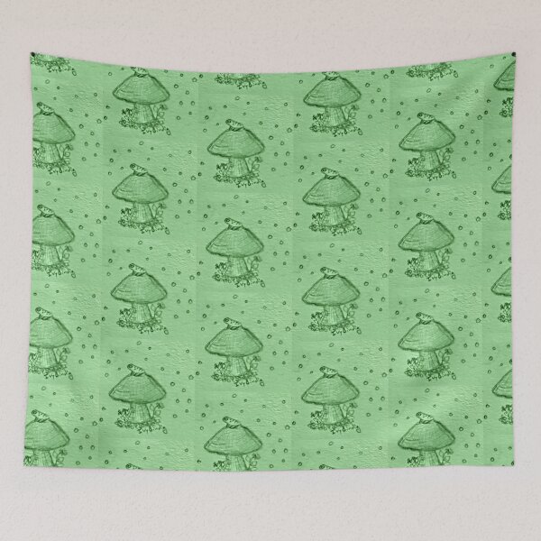 Item preview, Toad on a mushroom in green designed and sold by Ivy-Bindig.