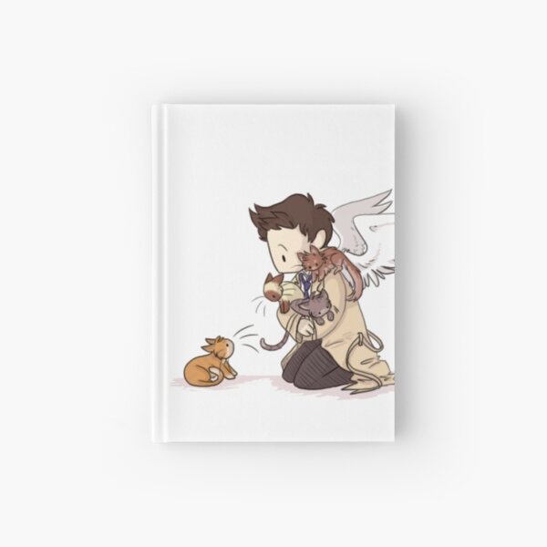 Vista previa del artículo con la obra «Castiel y Gatitos V1», diseñado y vendido por askteamfreewill.