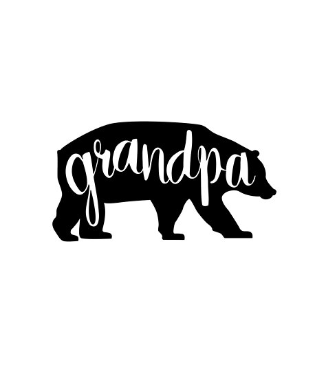 Download "Grandpa Bear silhouette grandfather" Poster by ...