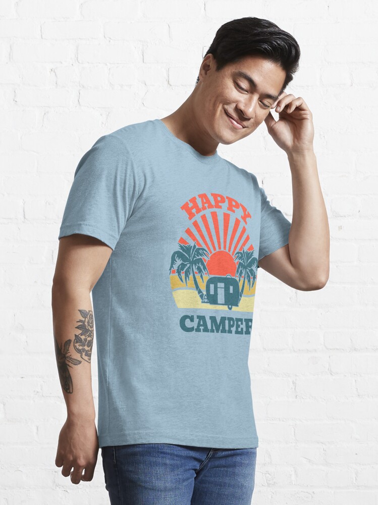Discover Happy Camper Essential T-Shirt Camper lover