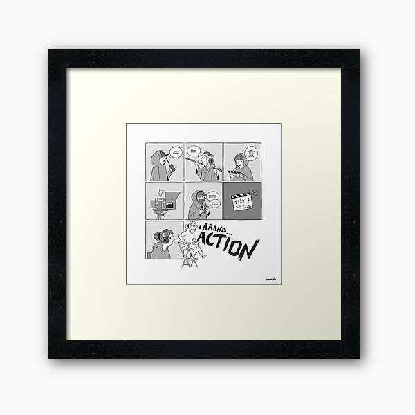 Overexcited director Framed Art Print