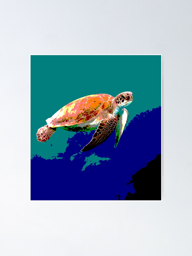 "Sea Turtle" Poster for Sale by PedjaBi Redbubble
