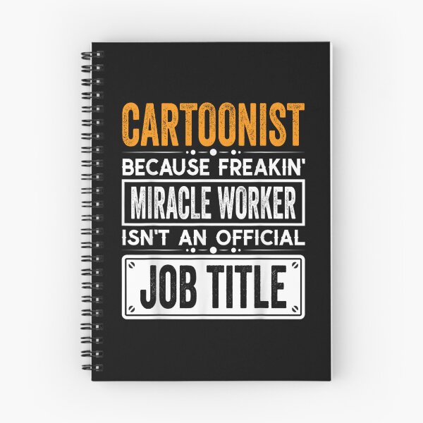 Item preview, cartoonist Because Freaking Miracle Worker Isn’t an Official Job Title, cartoonist Christmas Fathers Day shirt designed and sold by xlnv.