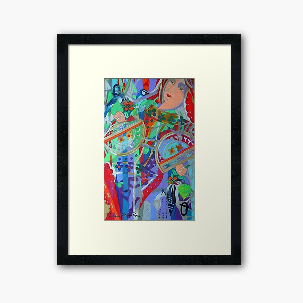 Queen of the Birch Trees Framed Art Print