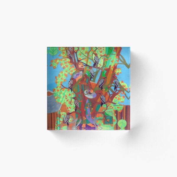 Apogee of an Apricot Tree Acrylic Block