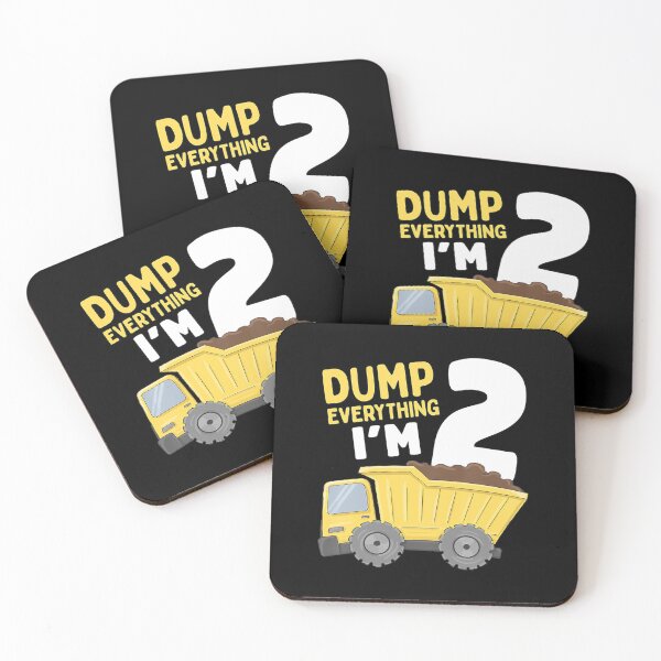 Item preview, Dump Everything I'm 2 Construction Truck 2nd Birthday Boy 2 Two Year Old designed and sold by MalloWilli.