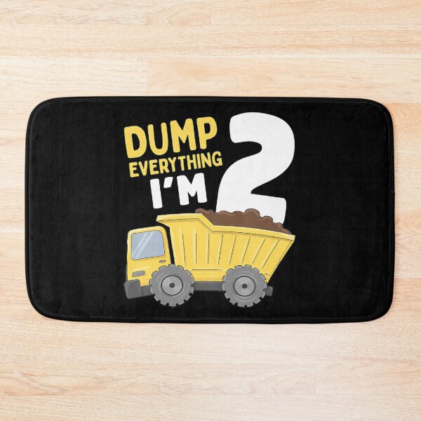 Item preview, Dump Everything I'm 2 Construction Truck 2nd Birthday Boy 2 Two Year Old designed and sold by MalloWilli.