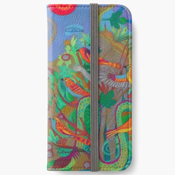 Two Trees and Fig Leaves in the Garden of Desire iPhone Wallet