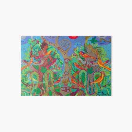 Two Trees and Fig Leaves in the Garden of Desire Art Board Print
