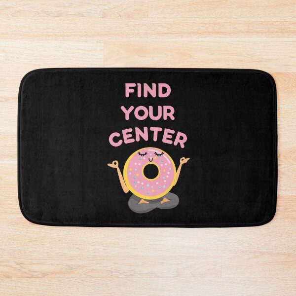 Item preview, Find Your Center: Meditating Donut Pun designed and sold by Caregiverology.