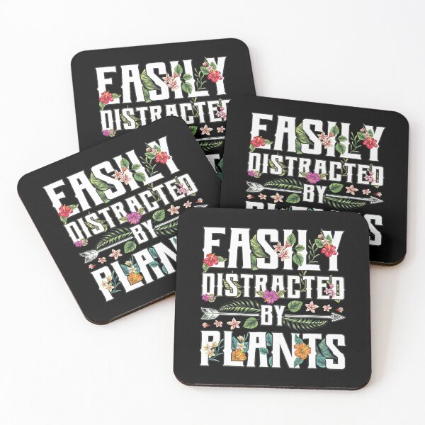 Item preview, Easily Distracted By Plants Funny Botanist Gardening designed and sold by adxota.