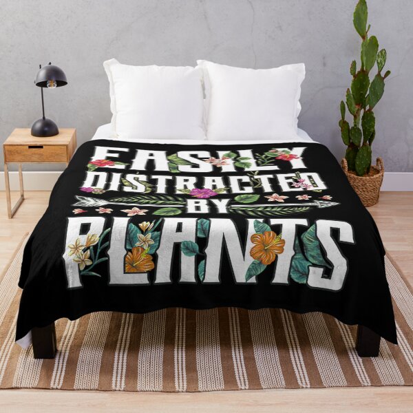 Item preview, Easily Distracted By Plants Funny Botanist Gardening designed and sold by adxota.