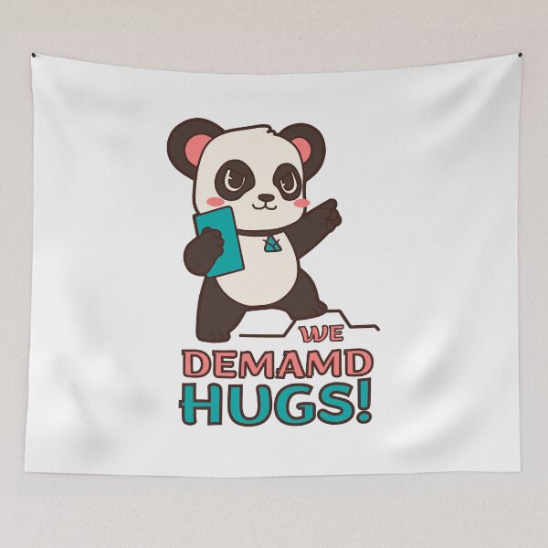 Item preview, We Demand Hugs Cute Panda designed and sold by trendingatees.